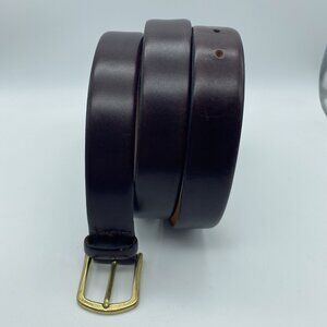 Men's Wearhouse Brown Genuine Leather Belt 8582 Men's Size 44 Made In Italy